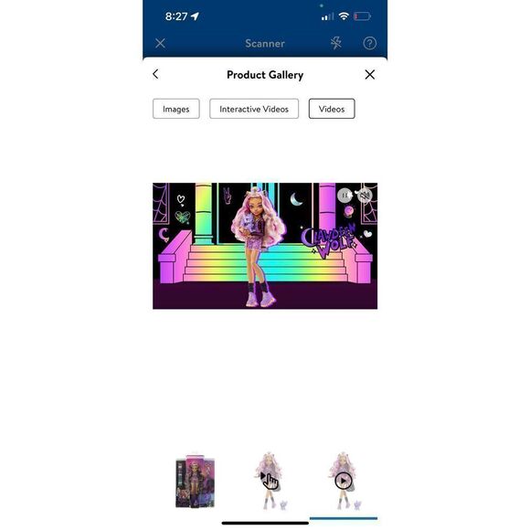 Monster High Doll Clawdeen Wolf Pet Dog Crescent Purple Streaked Hair NEW - Picture 9 of 12